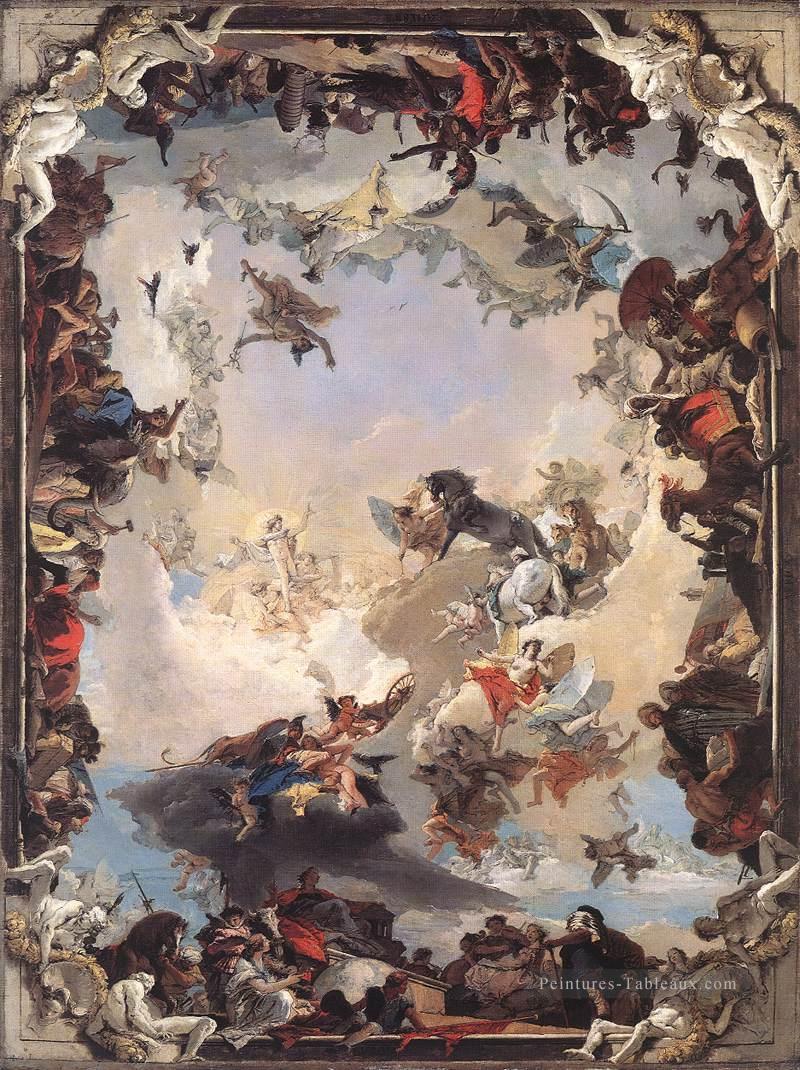 Allégorie des planètes et des continents Giovanni Battista Tiepolo Peintures à l'huile